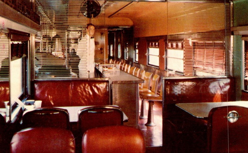 Cadillac and Lake City Rail - Vintage Postcard